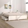 vidaXL Bedframe met lades wit 140x190 cm