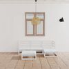 vidaXL 5-delige Loungeset massief grenenhout wit