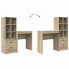 vidaXL Bureau met lade 2 pcs Sonoma Eiken