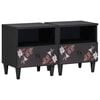 vidaXL Nachtkastje 2 pcs Bruin 40 x 33 x 46 cm Massief Mango Hout
