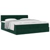 vidaXL Ottoman bed met matras 160x200cm fluweel donkergroen