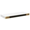 vidaXL Wandschappen zwevend 2 st 60x23,5x3,8 cm MDF hoogglans wit