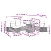 vidaXL Tuin Sofa Set met opslag 9 pcs Bruin Poly riet