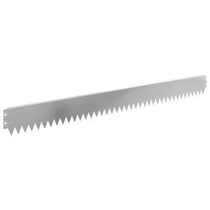 vidaXL Gazonrand 10 pcs 103 x 10 cm Staal Zilverkleurig
