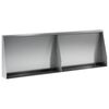 vidaXL Keerwand 2 st 60 x 12 x 30 cm Gegalvaniseerd staal zilver
