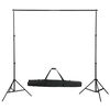 vidaXL Fotostudioset met softboxlampen, achtergrond en reflector
