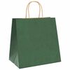 vidaXL Papieren zakken 250 st met hengsels 26x17x25 cm groen
