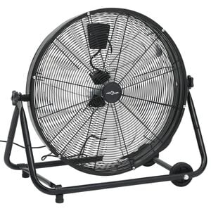 vidaXL Trommelventilator industrieel 172,5 W 60 cm zwart