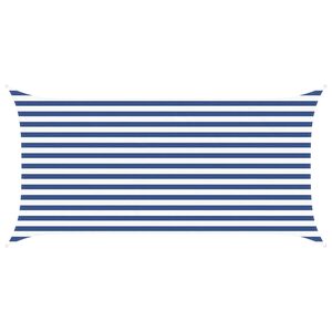 vidaXL Zonneschaduwzeil Blauw en Wit 4 x 2 m 100% Polyester Oxford
