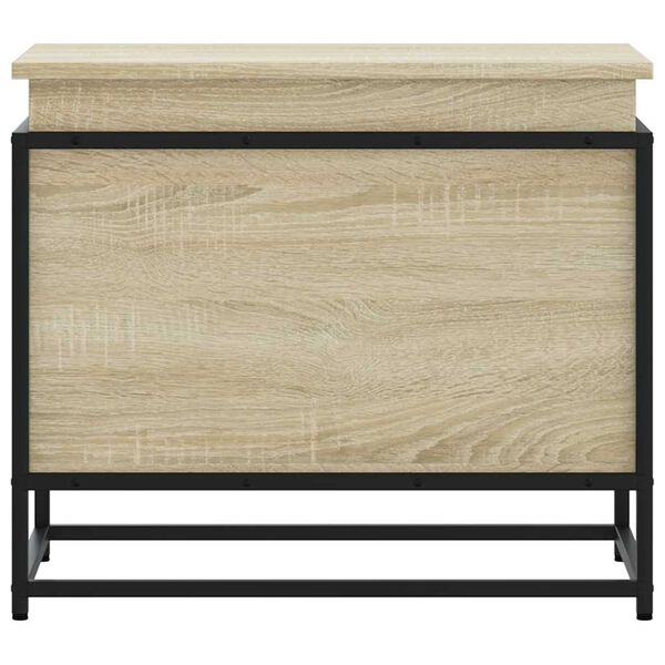 vidaXL Opbergbox met deksel 60x40x51,5 cm bewerkt hout sonoma eiken