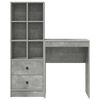 vidaXL Bureau met lade 2 pcs Beton Grijs