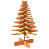 vidaXL Kerstdecoratie kerstboom 100 cm massief grenenhout wasbruin