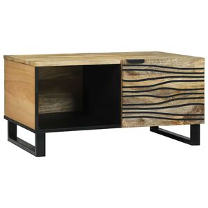 vidaXL Salontafel Naturel 80 x 50 x 40 cm Bewerkt hout
