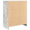 vidaXL Dressoir met lades 71x35x84 cm spaanplaat betongrijs