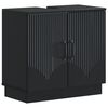 vidaXL Badkamer wastafelkast HOORN Zwart 59,5 x 31,5 x 56 cm