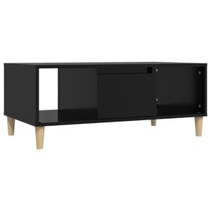 vidaXL Salontafel 90x50x36,5 cm bewerkt hout zwart