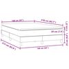 vidaXL Boxspring met matras fluweel lichtgrijs 160x210 cm