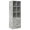 vidaXL Bureau met lade 2 pcs Beton Grijs