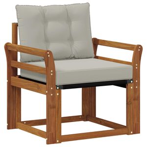 vidaXL Buiten bankenset Massief Acaciahout en Textilene