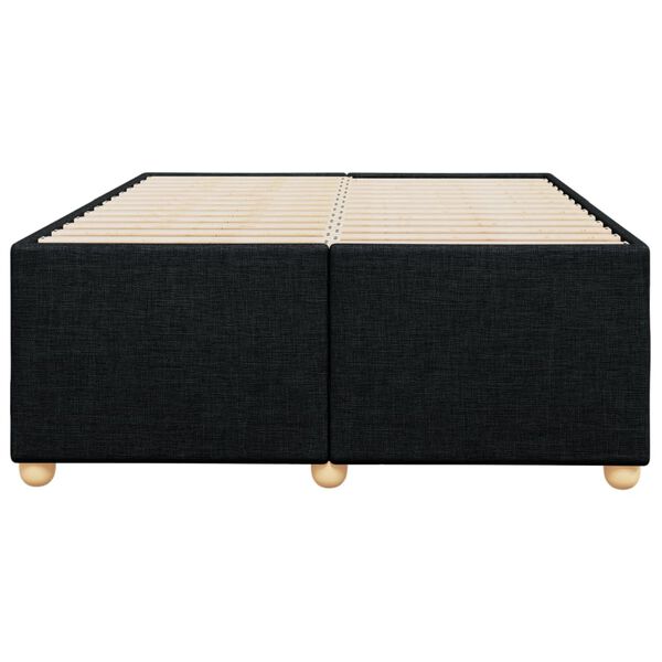vidaXL Bedframe zonder matras 120x190 cm stof zwart
