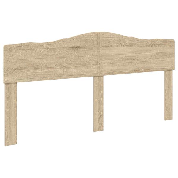 vidaXL Hoofdbord Sonoma Eiken 200 cm Bewerkt hout