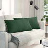 vidaXL Sofa Kussens 2 stuks Donkergroen 80 x 40 cm Cordstof
