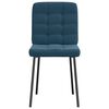 vidaXL Eetkamerstoelen 2 st fluweel blauw