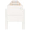 vidaXL Plantenbak verhoogd 160x30x38 cm massief grenenhout wit