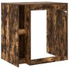 vidaXL Wasmachinekast Gerookt eiken 87 x 60 x 69 cm Bewerkt hout