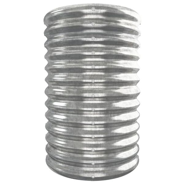 vidaXL Plantenbak 332x40x68 cm gegalvaniseerd staal zilverkleurig
