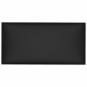 vidaXL Wandhoofdbord 12 pcs Zwart 30 x 15 cm Stof