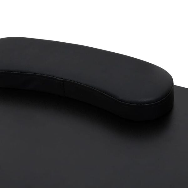 vidaXL Manicuretafel inklapbaar met wieltjes zwart