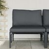 vidaXL Buitenmeubilair met kussen Antraciet 80 x 80 x 71 cm Staal