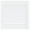 vidaXL Louvrede deuren Wit 39,5 x 39,4 cm Massief grenenhout