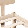 vidaXL Bedframe met hoofdeinde Naturel 140 x 200 cm Massief grenenhout