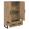 vidaXL Highboard Artisan Eiken 69,5 x 30 x 115 cm Bewerkt hout