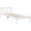 vidaXL Bedframe extra lang zonder matras grenenhout wit 90x210 cm
