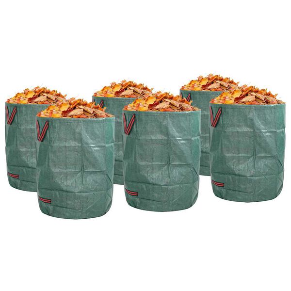 vidaXL Tuinafvalzakken 12 pcs Groen 66 x 66 x 83,5 cm Polypropyleen