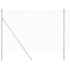 vidaXL Afrasteringspaal Zilver 25 x 1,5 m (25 x 25 mm gaas) Staal
