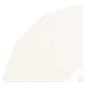 vidaXL Balkonscherm inklapbaar 210x210 cm cr&egrave;me