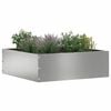 vidaXL Tuinrand 6 pcs Zilver 40 x 40 x 13 cm Gegalvaniseerd staal