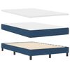 vidaXL Boxspring bed met matras met LED Blauw 120 x 190 cm Stof