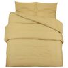 vidaXL Dekbedovertrekset lichtgewicht 240x220 cm microvezel taupe