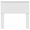 vidaXL Hoofdbord Wit 80 cm Bewerkt hout