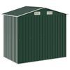 vidaXL Tuinschuur met rek 205x130x183 cm ijzer groen