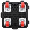 vidaXL Meubelrollers 4 st met lifter 13,5x13,5x4,2 cm 300 kg zwart