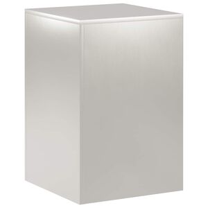 vidaXL Plantenstandaard zilver 40 x 40 x 60 cm Staal