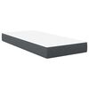 vidaXL Bedmatras met matras Grijs 100 x 200 cm Stof