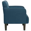 vidaXL Fauteuil met armleuningen Blauw 54 cm Fluweel