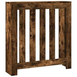 vidaXL Radiatorombouw 78x20x82 cm bewerkt hout gerookt eikenkleurig